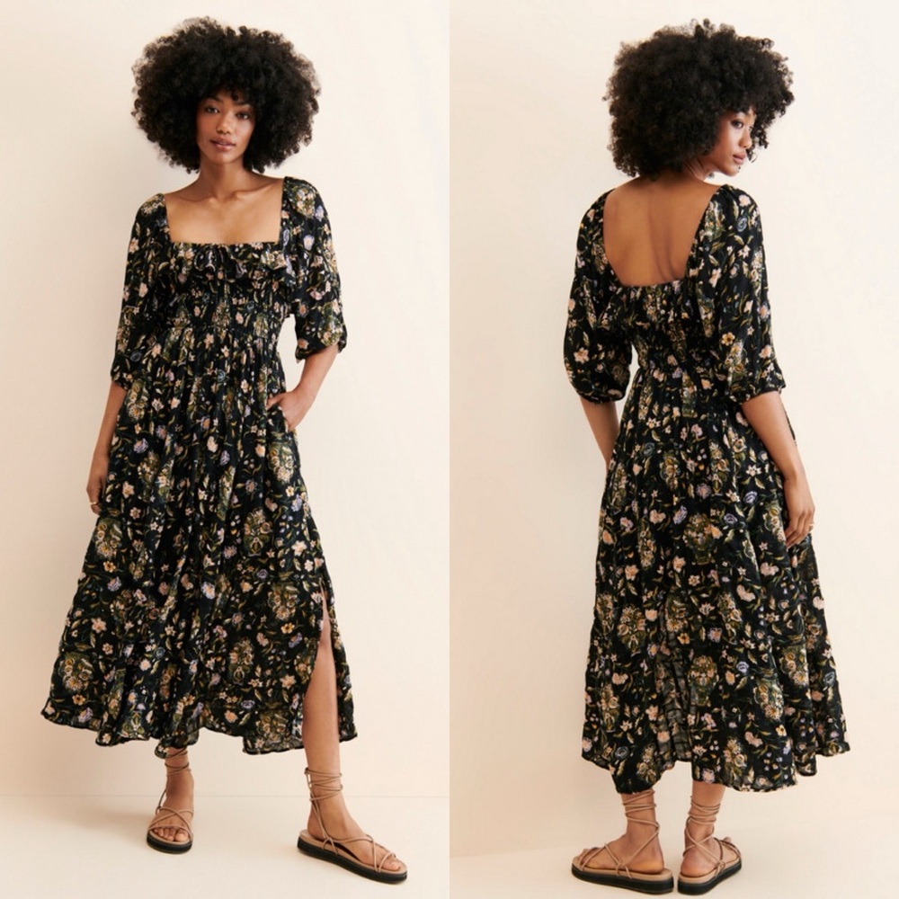 Free People Oasis Floral Midi Dress - Picture 2 of 5